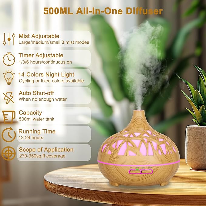 Wooden Design Aroma Diffuser